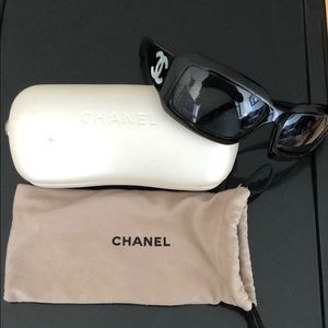 Authentic Chanel “Mother of Pearl CC” sunglasses